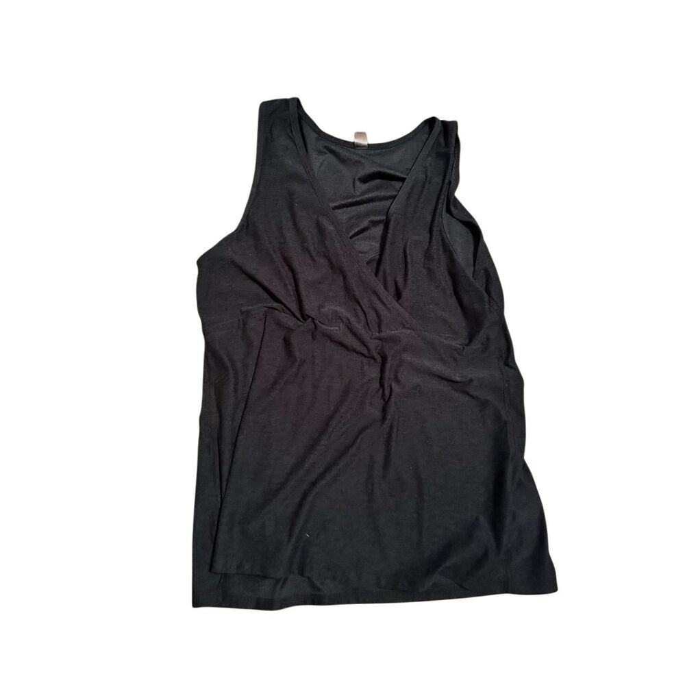 Beyond Yoga Women's Gray Maternity nursing   cross front Tank Top Size L beyond
